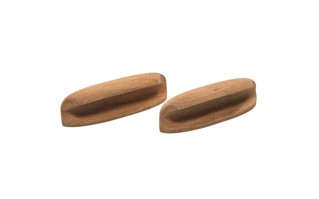 Whitecap 60147-a Teak Oval Drawer Pull 4 Inchl 2 Pack