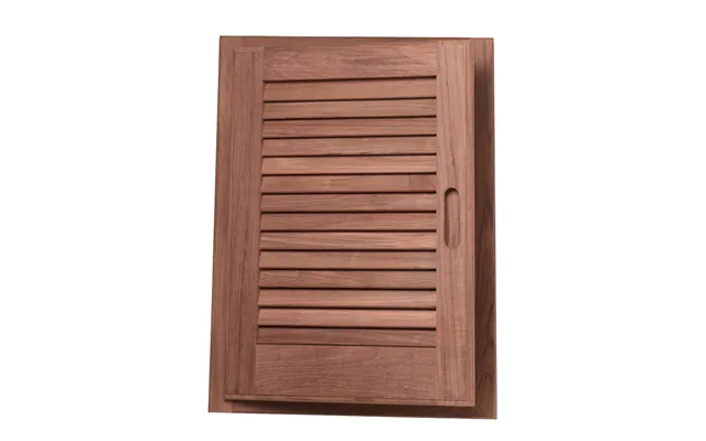 Whitecap 60725 Teak Louvered Door & Frame - Left Hand