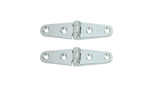 Whitecap S-604 Strap Hinge 4 Inchw X 1 Inchw Cp Brass Pair