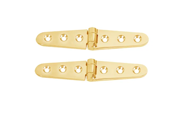 Whitecap S-605b Strap Hinge 6 Inchl X 1-1 8 Inchw Polsihed Brass Pair