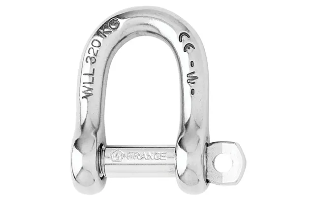 Wichard 01206 Self-locking D Shackle - 12mm Diameter