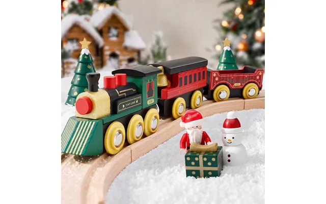 Tiny Land Christmas Express Wooden Train Accessory Set