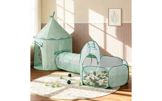 Tiny Land Green Adventure 3-in-1 Play Tunnel & Fun-shapes Ocean Ball Set