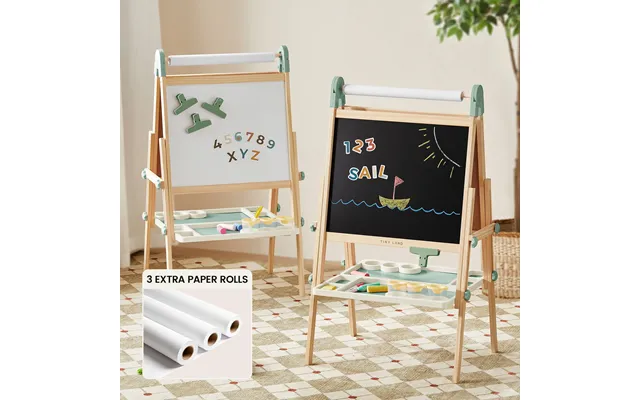 Tiny Land Pink Magnitales Easel & Paper Roll Set - Green