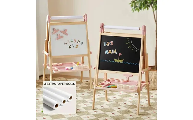 Tiny Land Pink Magnitales Easel & Paper Roll Set - Pink