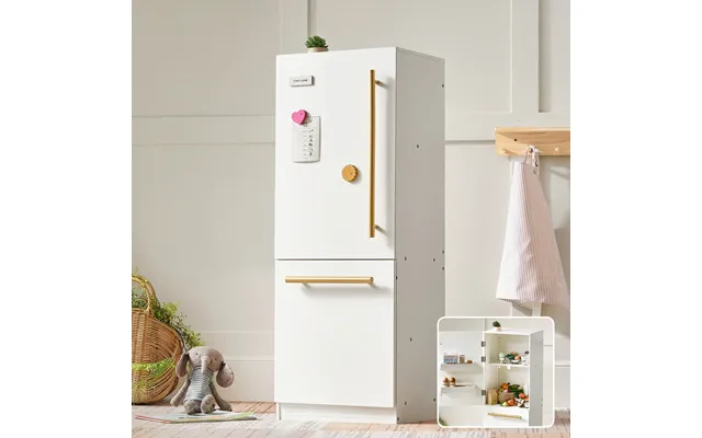 Tiny Land Play Kitchen Accessories Play Kitchen Fridge Wooden Cabinet Refrigerator For Kids