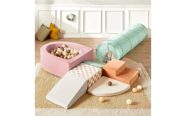 Tiny Land Playnest Climbing Ball Pit Set With Tunnel - Pink