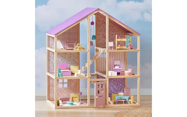 Tiny Land Sweetwood Dollhouse Without Dolls - Activity