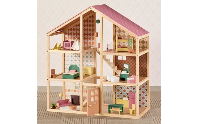 Tiny Land Sweetwood Dollhouse Without Dolls - Activity