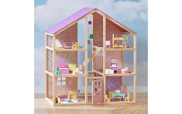 Tiny Land Sweetwood Dollhouse Without Dolls - Unicorn