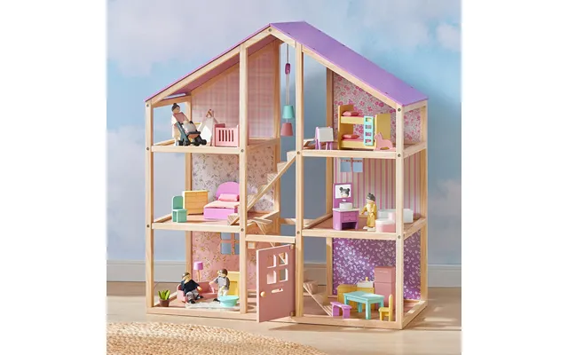 Tiny Land Sweetwood Unicorn Dollhouse & Wooden Dollhouse Dolls