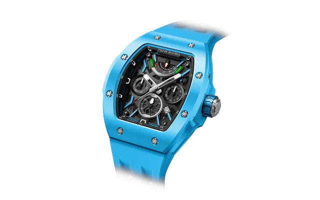 Montre Automatique En Céramique Pour Homme Tsar Bomba Bleu 45 Mm Mouvement Miyota 9100 Garde-temps De Luxe Pour Homme At