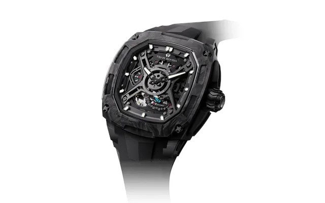 Montre Automatique Homme Tsar Bomba Noir Boîtier En Fibre De Carbone 42,8 Mm Garde-temps De Luxe Pour Homme Dark Matter