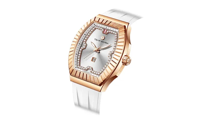 Tsar Bomba Nucleus Femme 04 - Montre À Quartz Pour Femme, Élégante Et Étanche, Avec Bracelet En Caoutchouc Fluoré Pour U