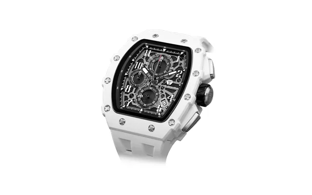 Tsar Bomba Série Elemental - Chronographe À Quartz Pour Homme, Lunette En Biocéramique, Boîtier En Acier Inoxydable, Ver