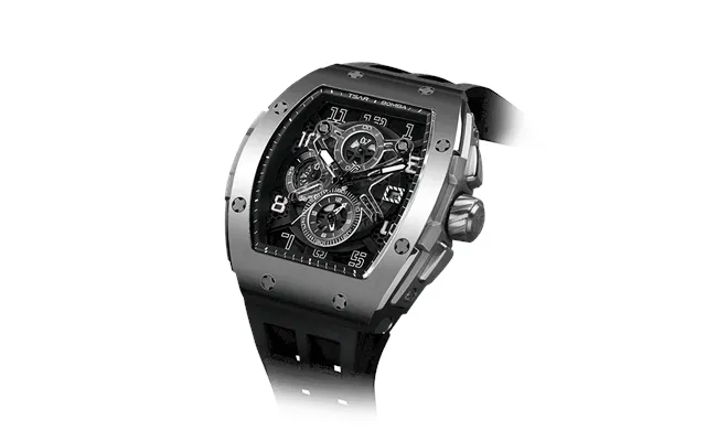 Tsar Bomba Série Elemental - Montre Chronographe À Quartz Pour Homme De La, Boîtier Tonneau Professionnel, Étanche, Pour