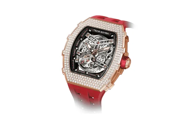 Tsar Bomba Série Elemental - Montre Squelette Automatique Pour Homme, Un Garde-temps Audacieux Avec Lunette En Zircone E