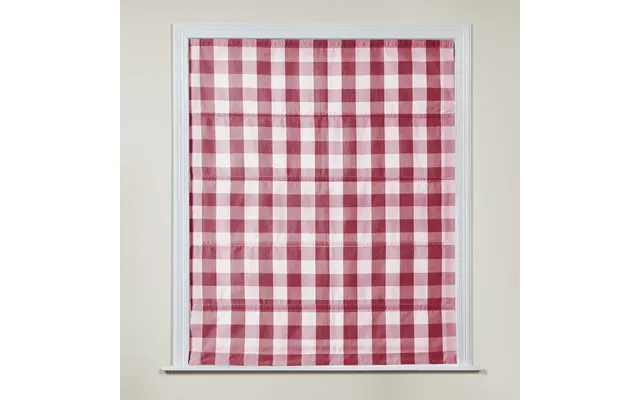 Celia Patterned Roman Shade Cordless - C508-17 Red Grid