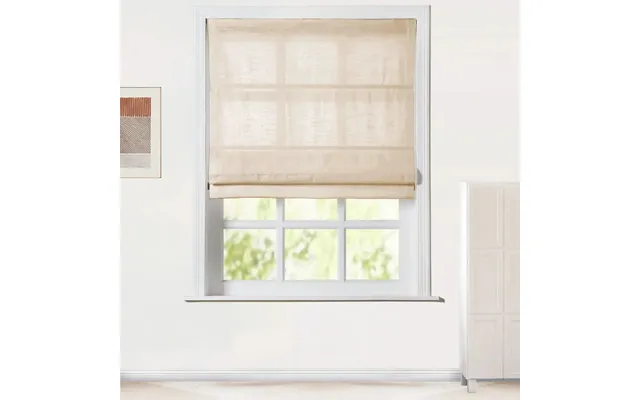 Jawara Roman Shade Cordless-wooden Headrail - J401-8 Sand Beige