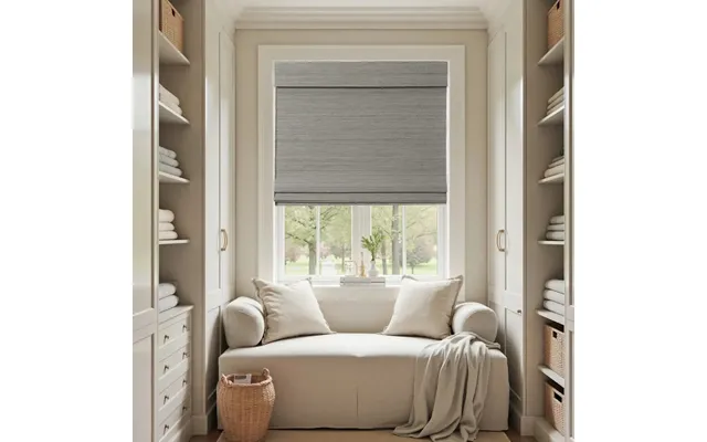 Lay Natural Ramie Bamboo Woven Shade - Windswept