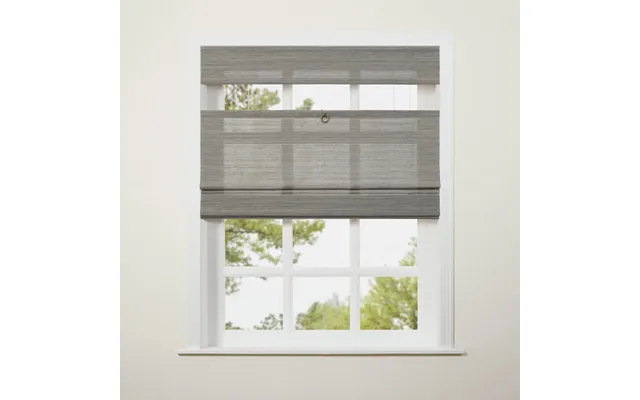 Lay Top Down Bottom Up Woven Wood Shade Cordless - Windswept Ln23