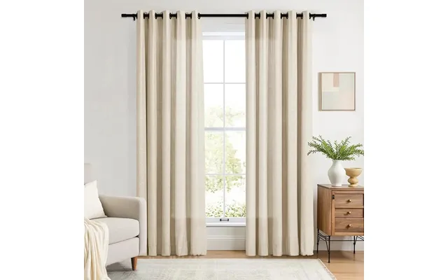 Liz Linen Drape Grommet - Sand Beige 1908-3