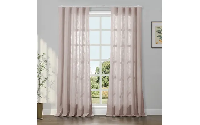 Liz Linen Ripple Fold Drapery - Pink Lemonade 1908-19