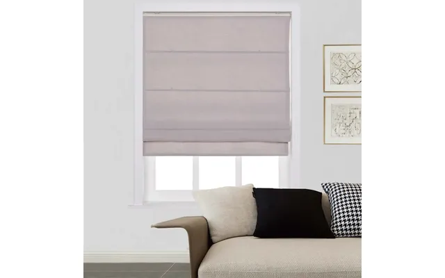 Liz Linen Window Roman Shades Loop Cord Lift - Parchment 1908-20