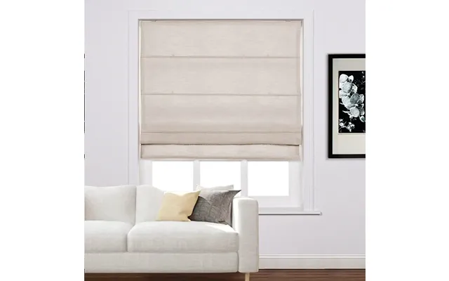 Liz Linen Window Roman Shades Loop Cord Lift - Pink Lemonade 1908-19