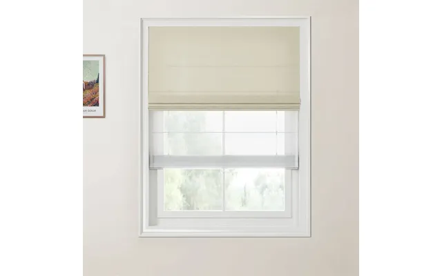 Patti Linen Day Night Roman Shade Cordless - Light Gray B317