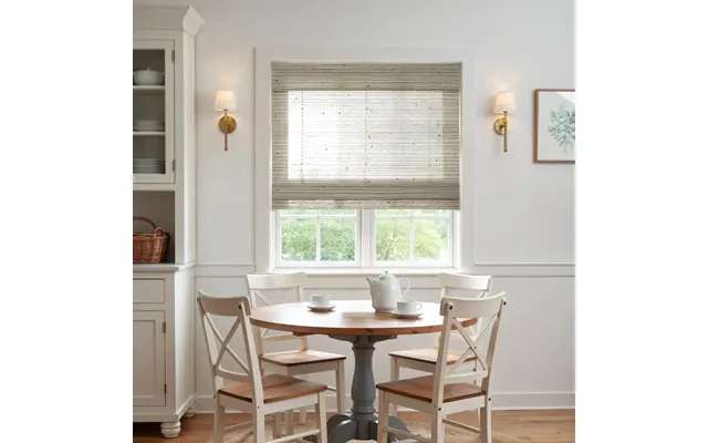 Rae Natural Ramie Jute Woven Wood Shades - Series M
