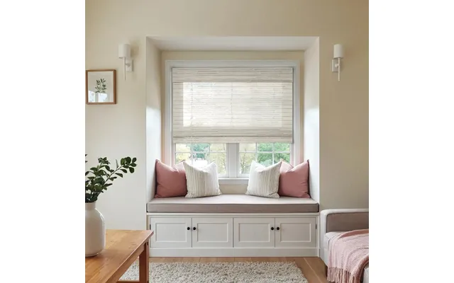 Rae Natural Ramie Jute Woven Wood Shades - Series M