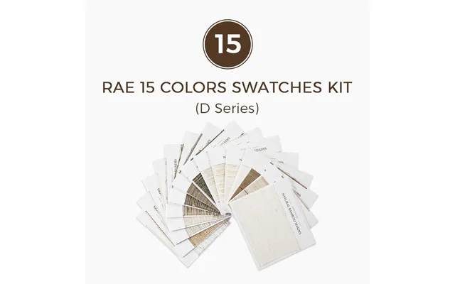Rae Natural Woven Shade Swatches Kits - Rae 15 Colors Swatches Kit
