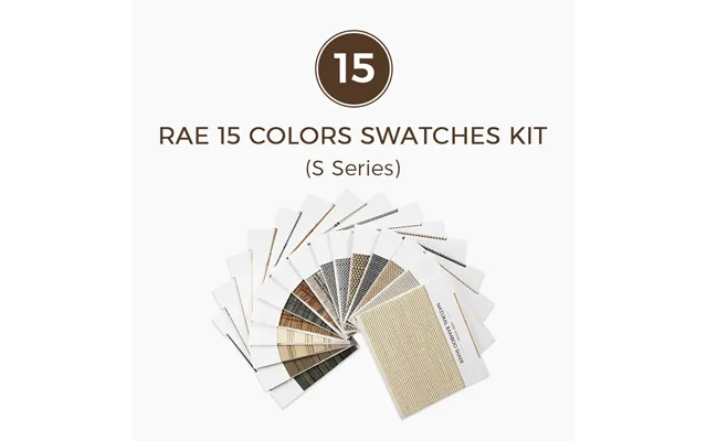 Rae Natural Woven Shade Swatches Kits - Rae 15 Colors Swatches Kit