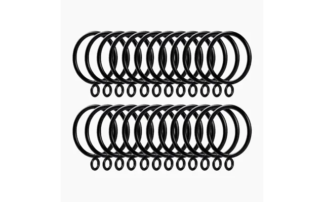 Rod Eyelets Rings Pack Of 32 - Black 1 1 2 Inches