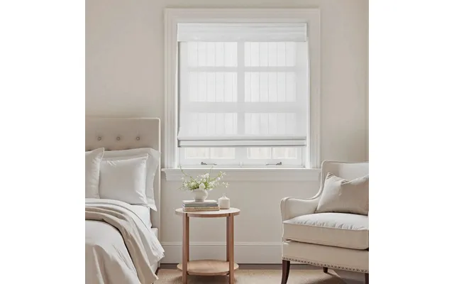 Sybil Bamboo Roman Shade Cordless - White T31