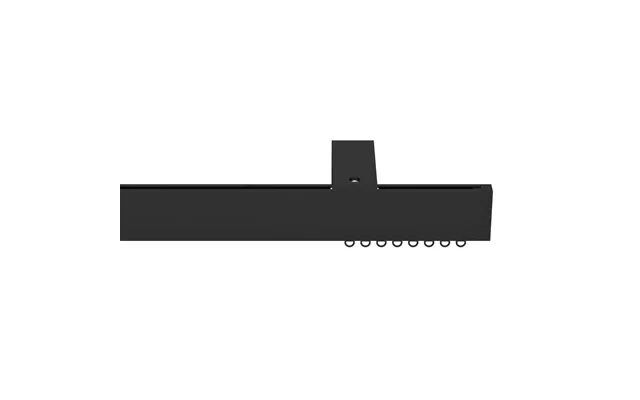 Tanner Single Curtain Track - Brushed Black