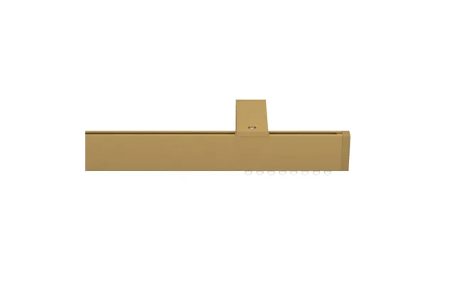 Tanner Single Curtain Track - Brushed Gold