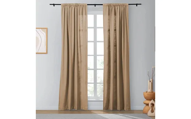 Twopages Isabella Heavyweight Cotton Drapery Soft Top - Tan 7084-13