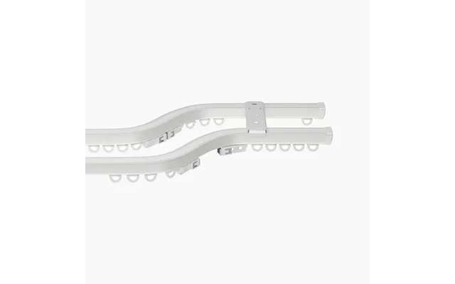 Velin Bendable Double Ceiling Curtain Track - White