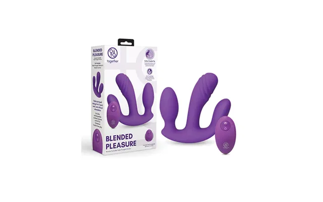 Together Blended Pleasure Triple-pronged Remote Controlled Vibrator For Women 10 Modes