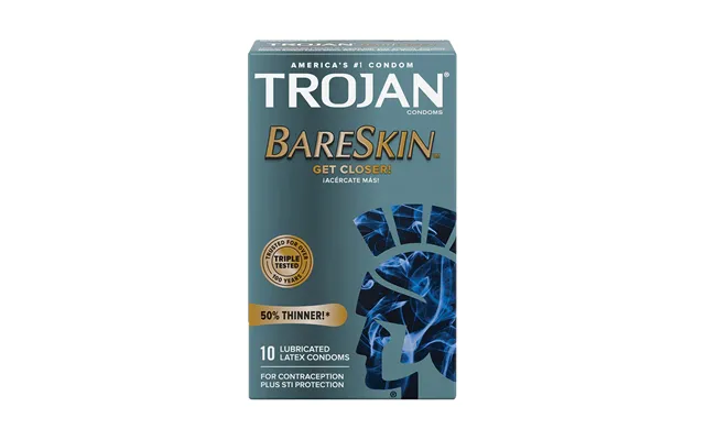 Trojan Bareskin Premium Thin Lubricated Condoms