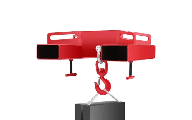 3 Tonne Large Forklift Lifting Hook Attachment 3000kg Telehandler Crane Jib Test Cert