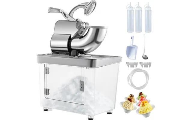 Vevor 110v Commercial Ice Crusher 440lbs H - Etl Approved 300w Electric Snow Cone Machine With Dual Blades