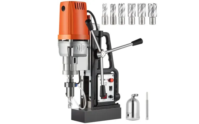 Vevor 1450w Magnetic Drill Press With 2 Inch Boring Diameter Annular Cutter Machine 2900 Lbs 6pcs Hss Annular Cutter Bit