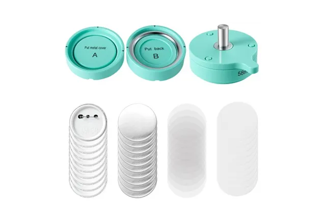 Vevor Button Maker Mold With Supplies 2.28 In 58 Mm Interchangeable Mold - For Vevor Magnetic Fast-change Button Maker M