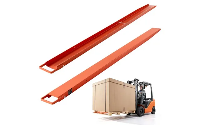Vevor Forklift Extensions 96 X 5.5 In - Upgrade Retaining Loop & Bottom Lock