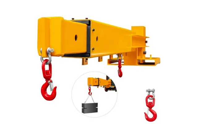 Vevor Forklift Mobile Crane 6000lbs 3t Capacity - Forklift Crane Attachment 2 Hooks