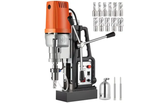 Vevor Magnetic Drill 1450w Magnetic Drill Press With 2inch Boring Diameter Annular Cutter Machine 2900 Lbs 11pcs Hss Ann