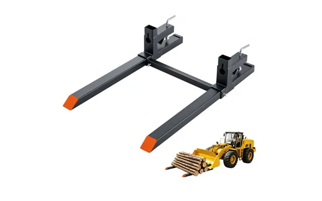 Vevor Pallet Forks 2000 Lbs Clamp-on Pallet Forks - 43 In Length Orange Tips